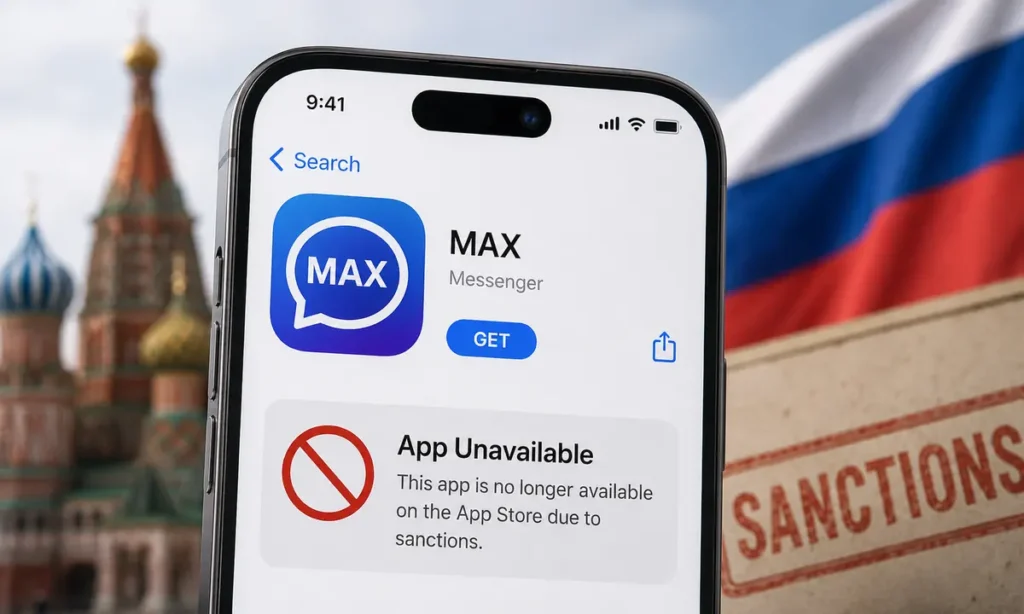 Aplicación rusa Max no disponible en App Store por sanciones