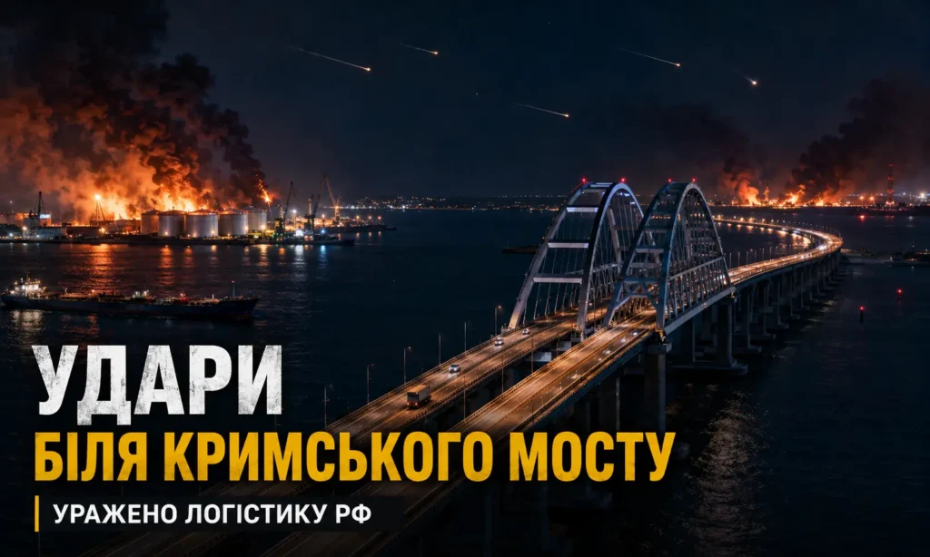 Golpe a la logística rusa junto al puente de Crimea y base de combustible en Kerch