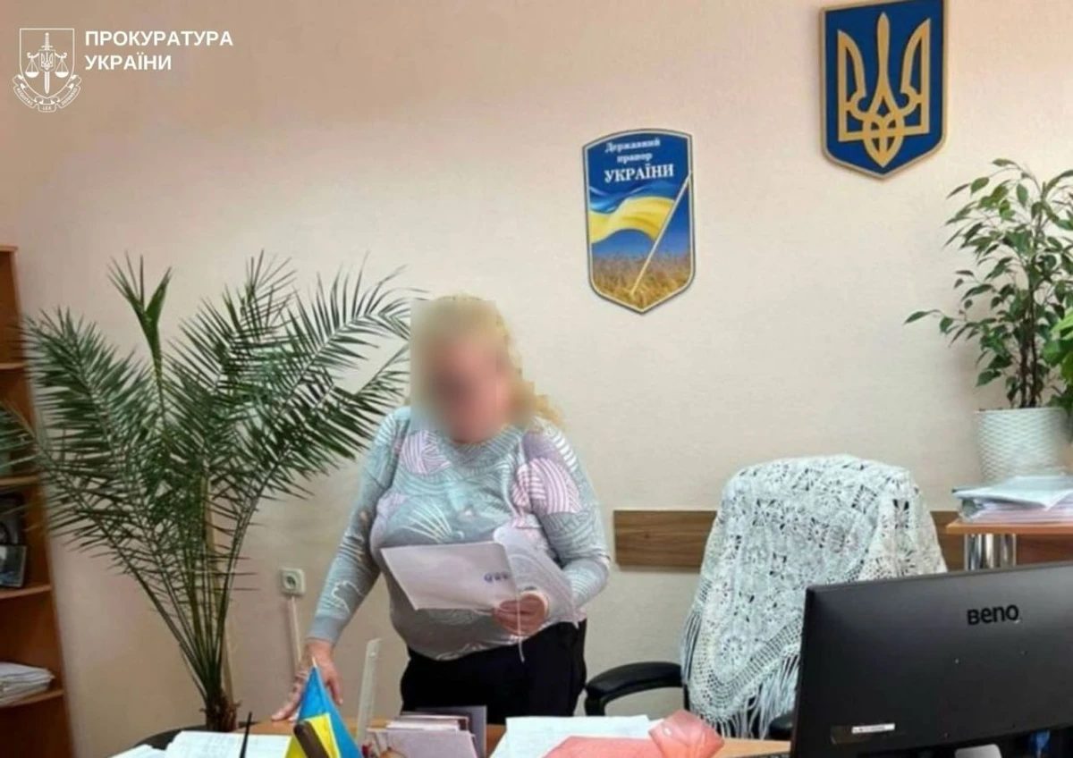 Exjueza de Berdiansk durante diligencias en una investigación por alta traición