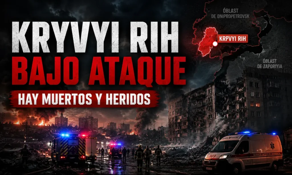 Kryvyi Rih bajo ataque balístico con muertos y heridos