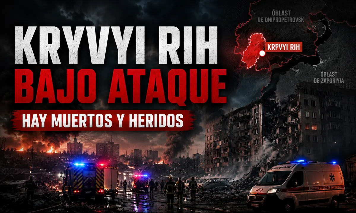 Kryvyi Rih bajo ataque balístico con muertos y heridos