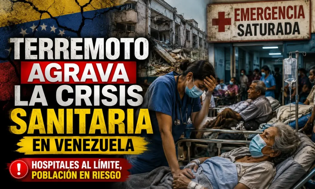 Hospital colapsado en Venezuela tras el terremoto y la crisis sanitaria