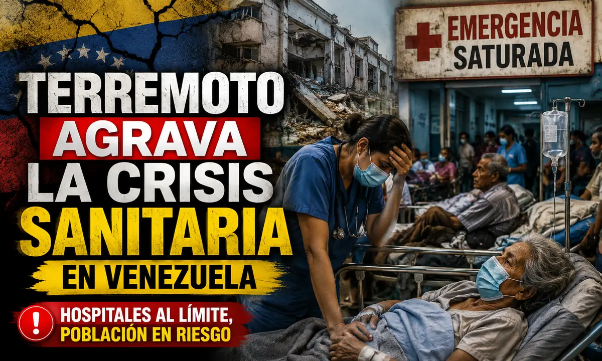 Hospital colapsado en Venezuela tras el terremoto y la crisis sanitaria