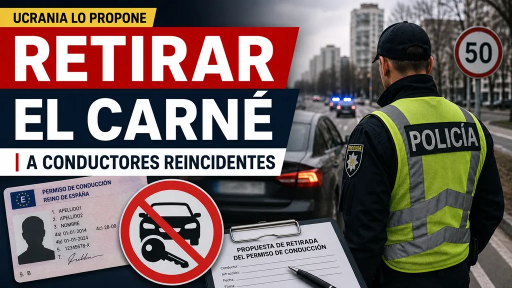 Ucrania propone retirar el carné a conductores reincidentes por infracciones de tráfico