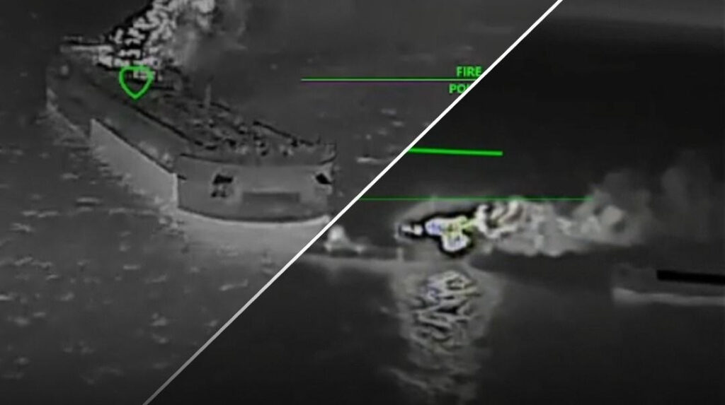 Petrolero ruso en el mar de Azov atacado por fuerzas ucranianas durante la guerra