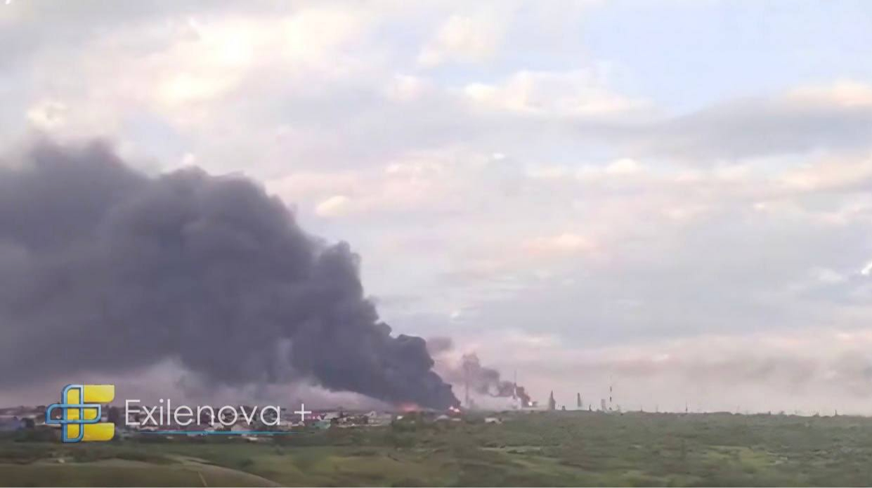 Incendio en la refinería Syzran tras ataque de drones ucranianos en Rusia