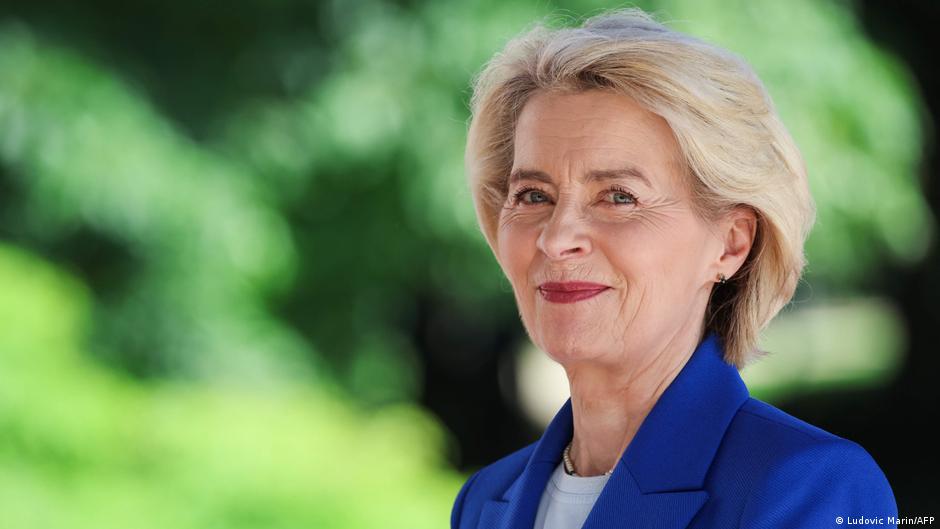 Von der Leyen en Kiev durante su visita oficial a Ucrania el 15 de julio de 2024