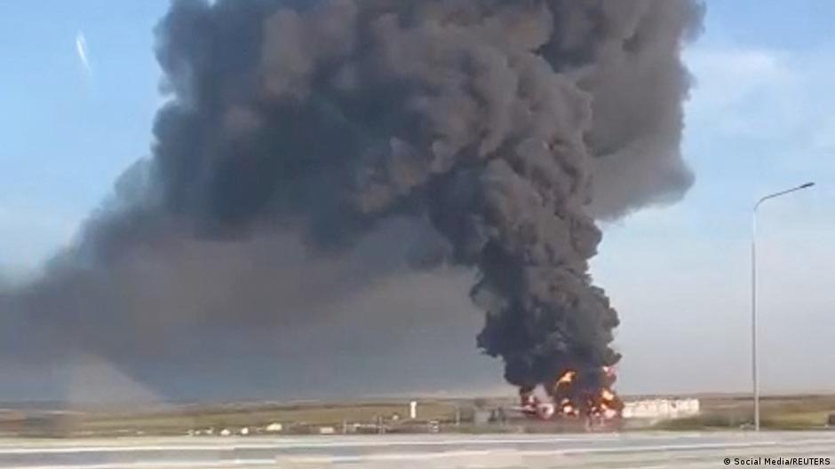 ataque Udmurtia base petrolera rusa golpeada por dron ucraniano a 1300 km de la frontera