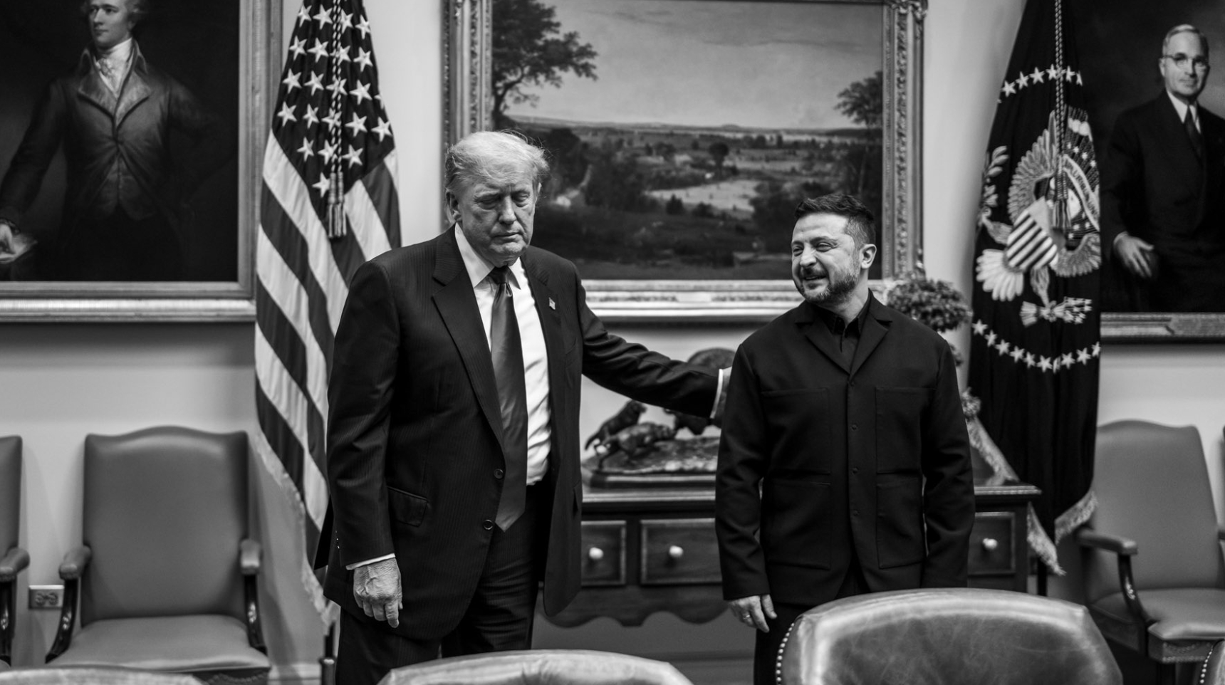 Trump y Zelenski en reunión bilateral calificada de exitosa por el presidente estadounidense