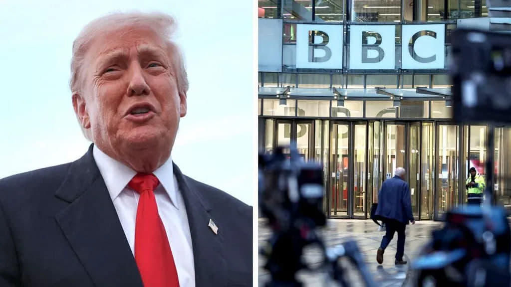 BBC demanda Trump por 10000 millones mientras busca testimonio de la familia del expresidente