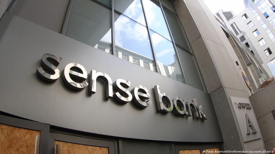 Sede del Sense Bank Ucrania donde el BNU busca cambiar su dirección directiva