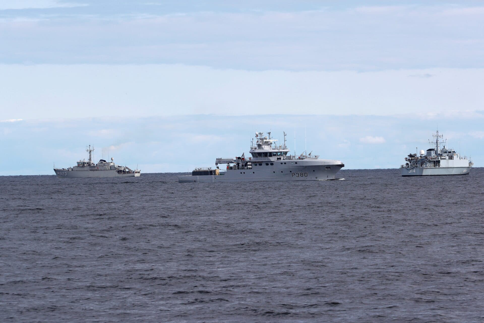 Dragaminas Bulgaria desplegados en el mar Negro para operaciones de limpieza de minas navales