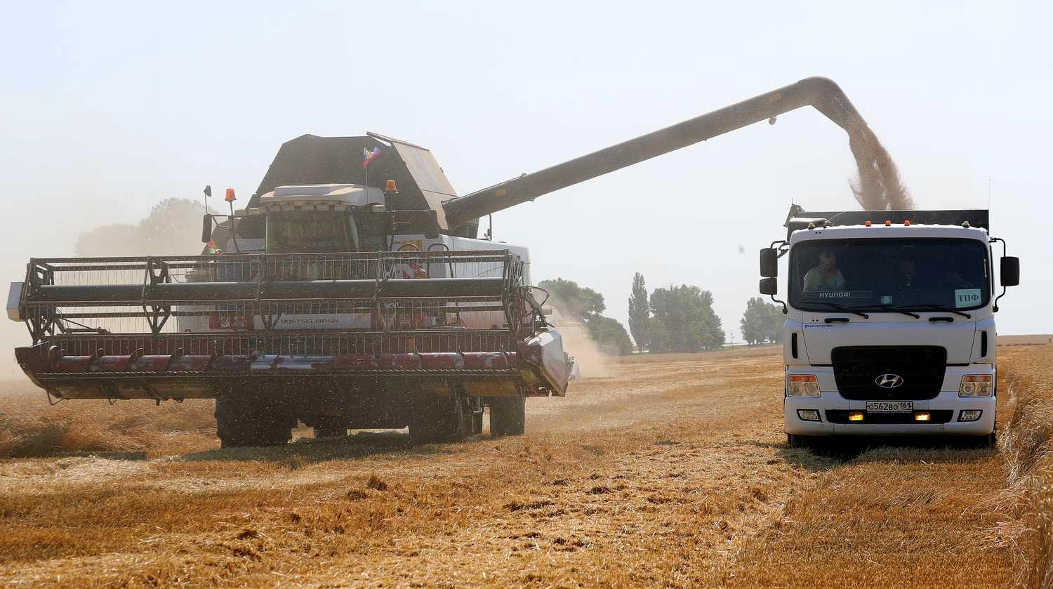 Silos de grano en la región de Rostov afectados por la emergencia en la exportación grano Rusia