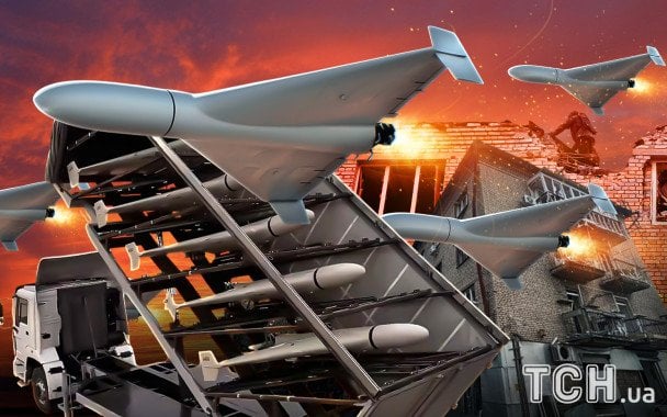 Mapa de rutas de drones Shahed utilizados en ataques sobre Ucrania
