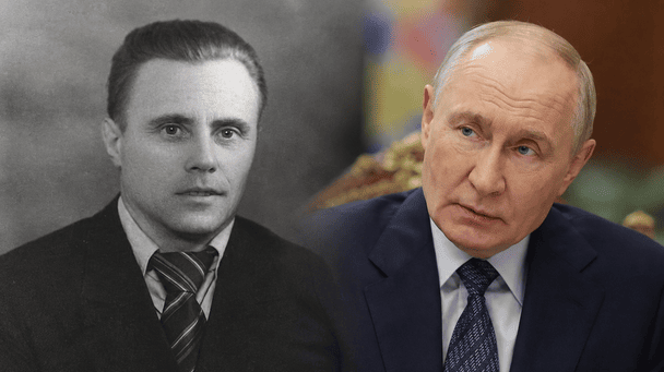 Fotografía histórica relacionada con la infancia de Putin en Leningrado durante los años 50