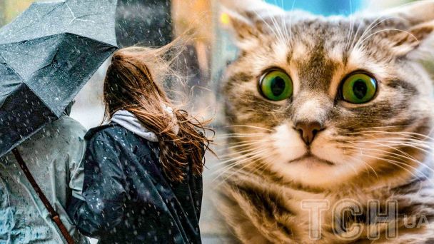 Frío en Ucrania con lluvias intensas y fuertes rachas de viento durante el lunes
