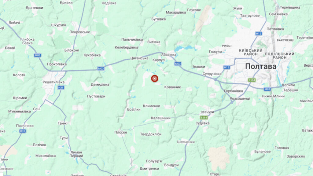 Terremoto en Ucrania sacude la región de Poltava con una magnitud de 4,2