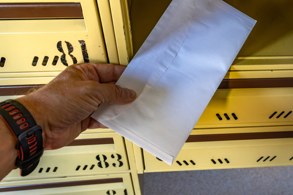 Tarjeta de movilización Polonia enviada a ciudadanos polacos como parte del proceso de movilización Polonia