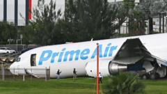 Accidente avión Miami: avión de carga siniestrado en el aeropuerto internacional de Miami