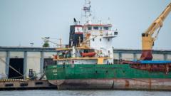 Contenedores de exportaciones Cuba EEUU en puerto comercial durante récord histórico 2024