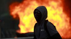 Protestas Francia con manifestantes detenidos durante movilización por educación y precios en París